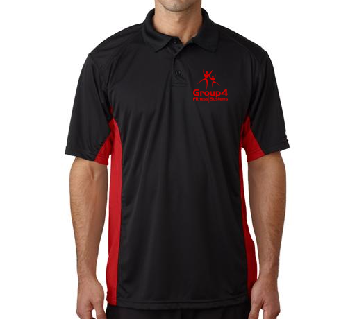 G4-4440 Black Red Polo Shirt