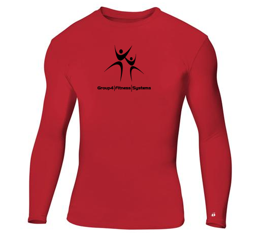 G4-4604 Red LG Sleeve Compression T-shirt