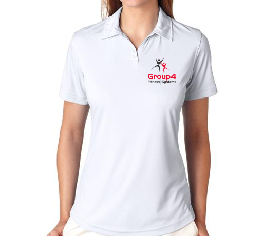 WM G4-8425L White Sport Performance Polo