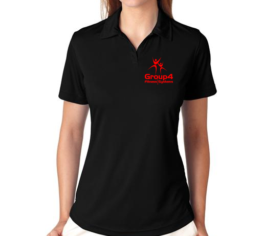 WM G4-8425L Black Sport Performance Polo