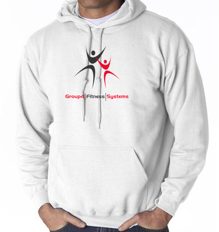 G4-18500 White Hooded Sweatshirt