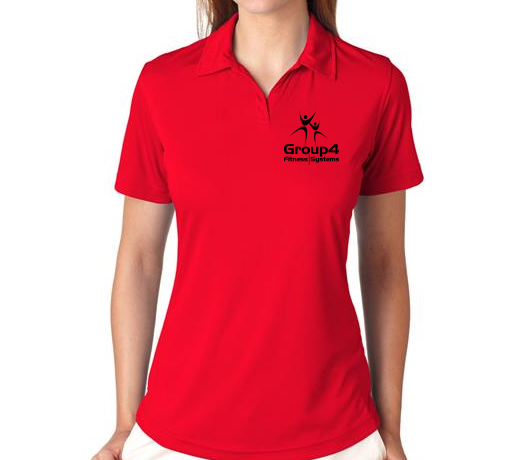WM G4-8425L Red Sport Performance Polo