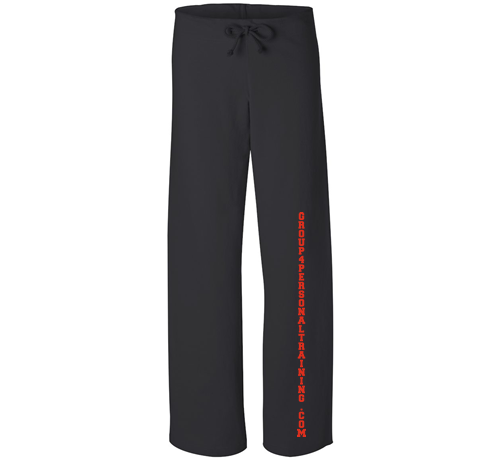G4-7017 Black Straight Leg Sweatpants